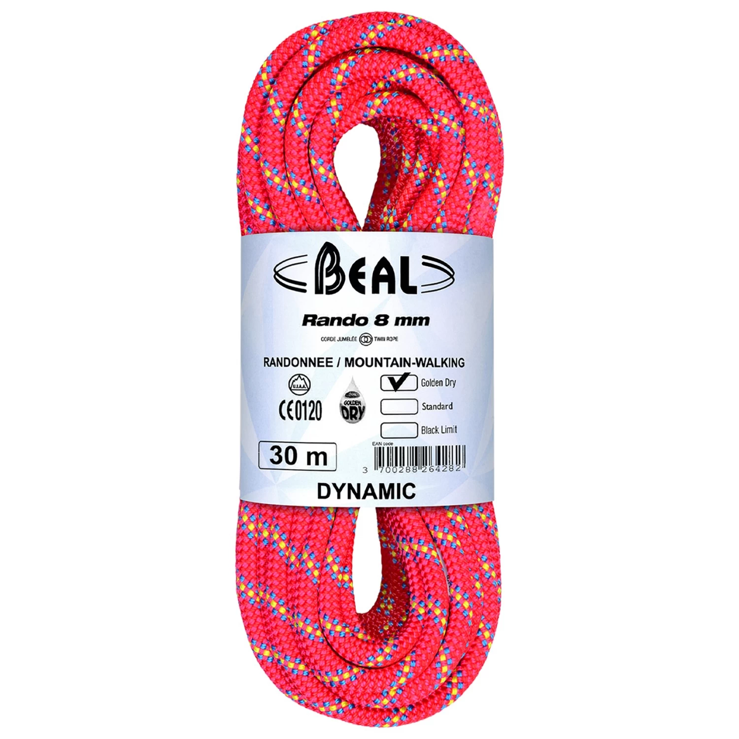 Beal - Rando Golden Dry 8 Mm - Tvillingereb 8 Beal - Rando Golden Dry 8 Mm - Tvillingereb - Billede 6
