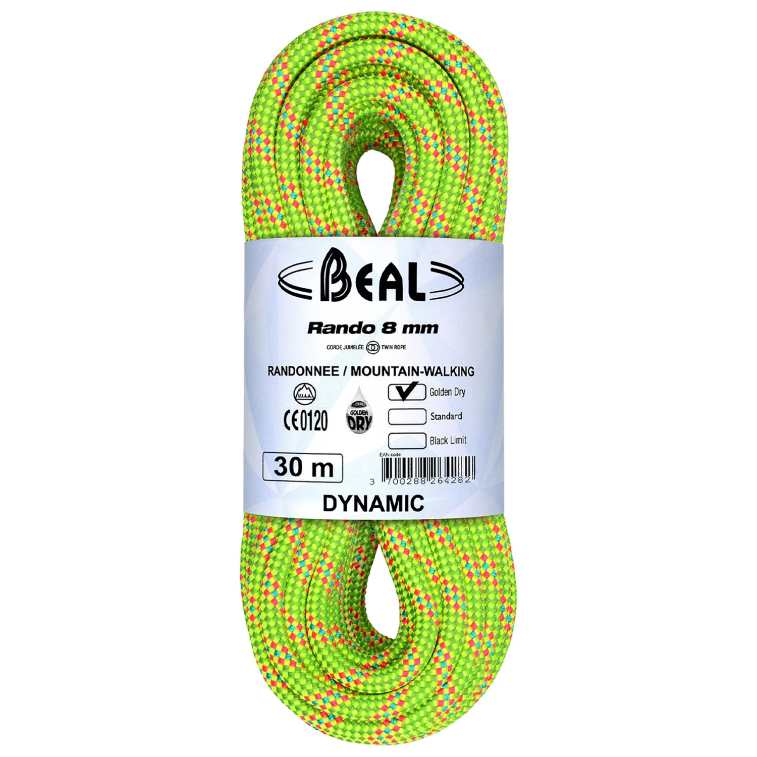 Beal - Rando Golden Dry 8 Mm - Tvillingereb 3 Beal - Rando Golden Dry 8 Mm - Tvillingereb