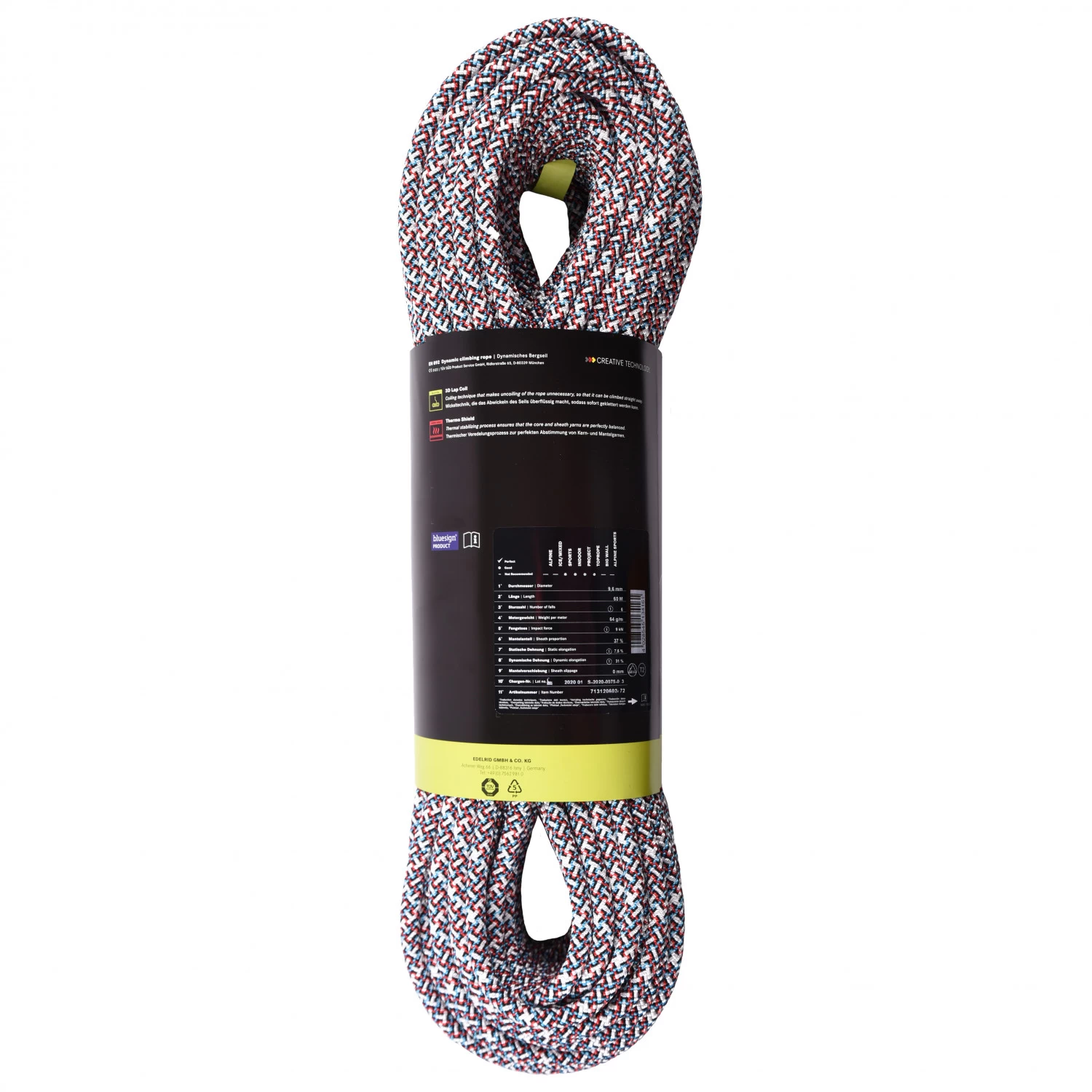 Edelrid - SE Priti 9,6 Mm - Helreb 4 Edelrid - SE Priti 9,6 Mm - Helreb - Billede 2