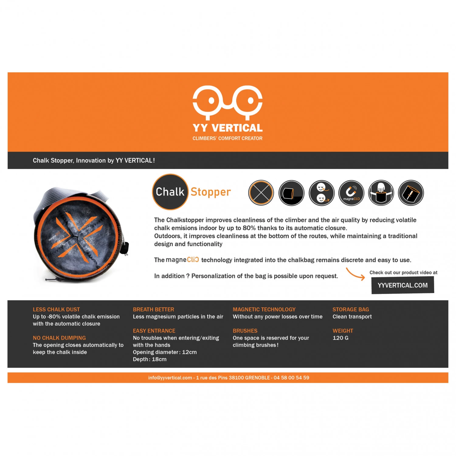 YY Vertical - Chalkbag - Chalkstopper - Chalkbag 7 YY Vertical - Chalkbag - Chalkstopper - Chalkbag - Billede 5